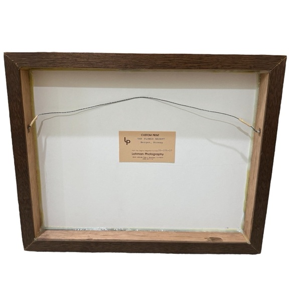 Lohman Photography The Flower Market Bergen Norway Custom Wood Frame Print 12x15 - Picture 4 of 9